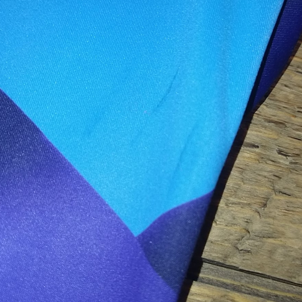 Athleta Work Out Leggings Blue and Black Size S - Picture 3 of 10